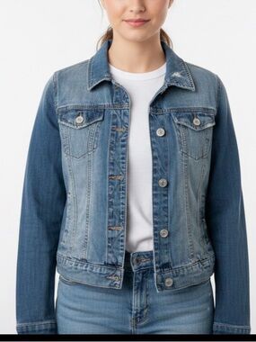 Mudd Y2K Classic Two-Tone Denim Jacket - Size M